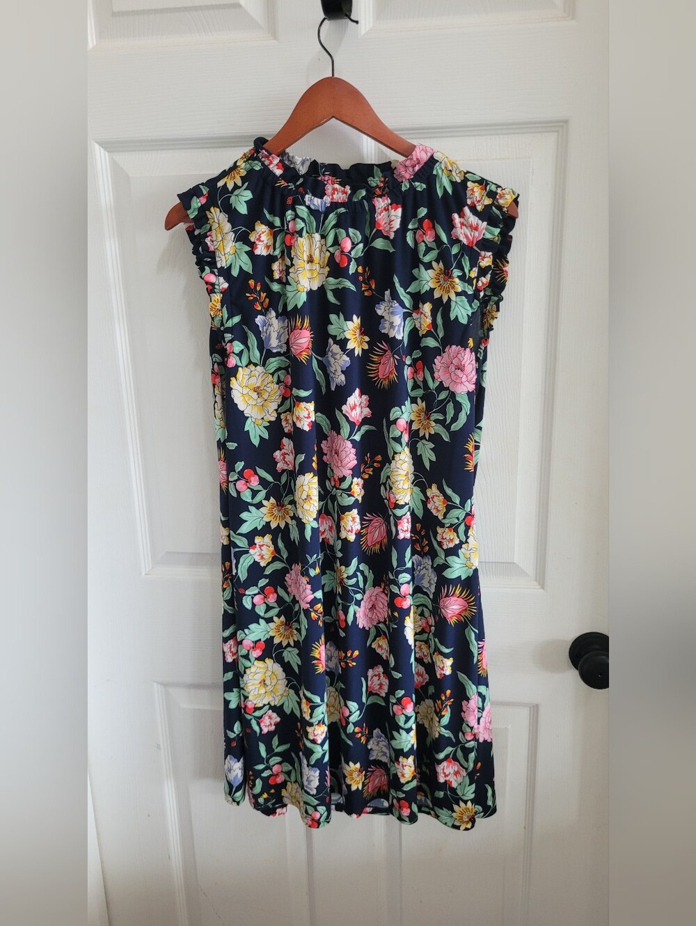 Tommy Hilfiger Navy Floral Knee Length Dress